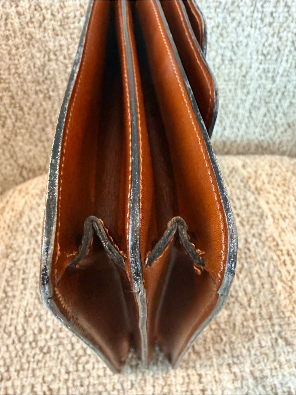 Celine Vintage D-Ring Box Top Handle Bag Cognac - Picture 13 of 16